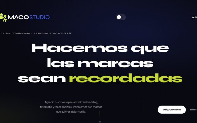 MACO Studio — Custom WordPress Theme para agencia creativa